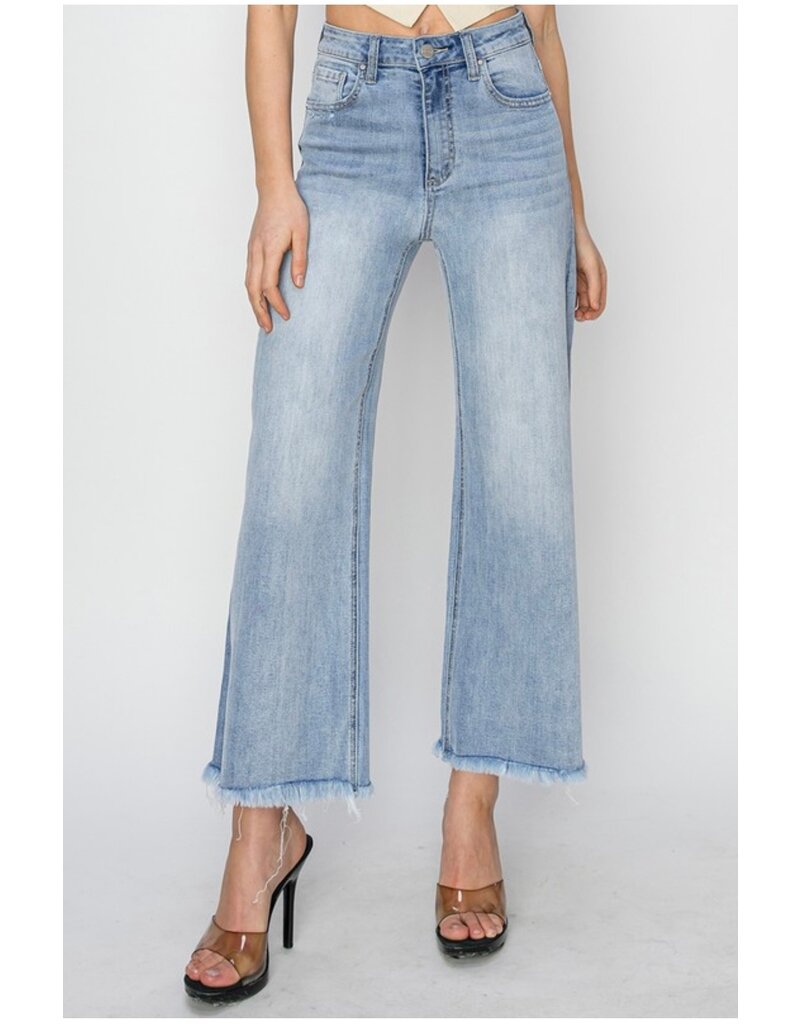 High Rise Crop Wide Leg