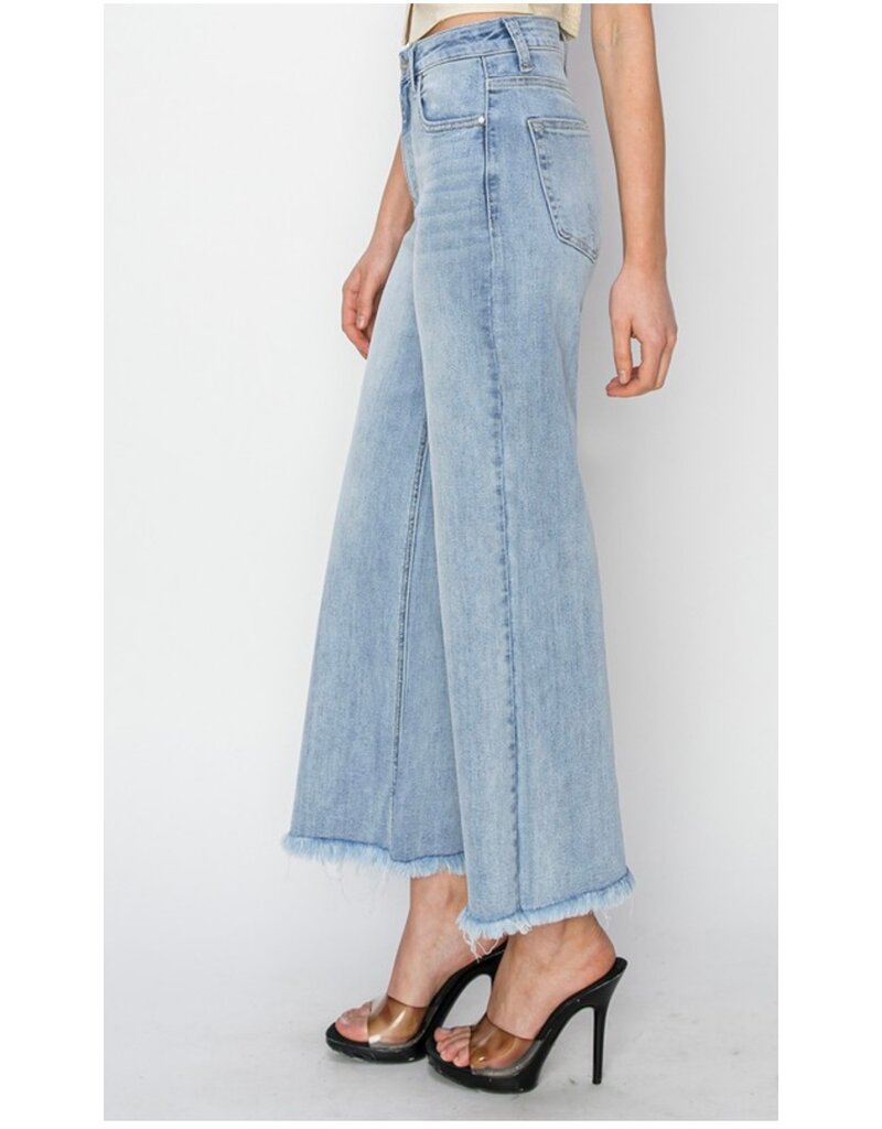 High Rise Crop Wide Leg