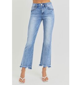 High Rise-Crop Straight Slim Jean