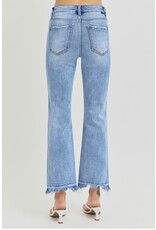 High Rise-Crop Straight Slim Jean