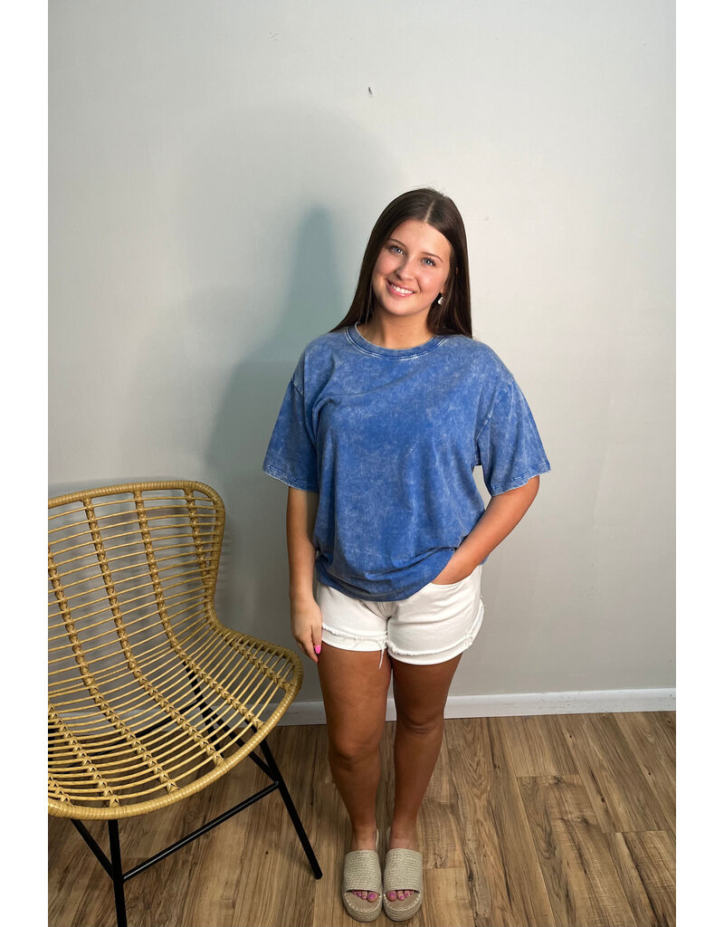 Washed Up Blues Top