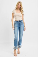 Tummy Control Straight Cuffed Jean