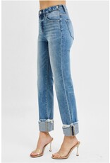 Tummy Control Straight Cuffed Jean