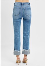 Tummy Control Straight Cuffed Jean