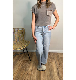 High Rise Wide Leg Jean