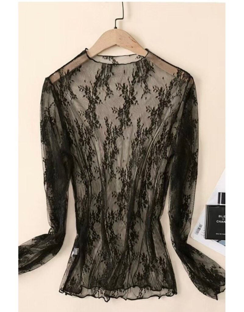 Lace Sheer Top