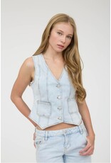 Light Denim Vest Top