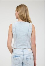 Light Denim Vest Top