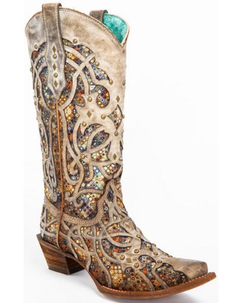 CORRAL STAINED GLASS INLAY BOOTS