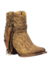 LUCCHESE TAN FEATHER BOOTIE