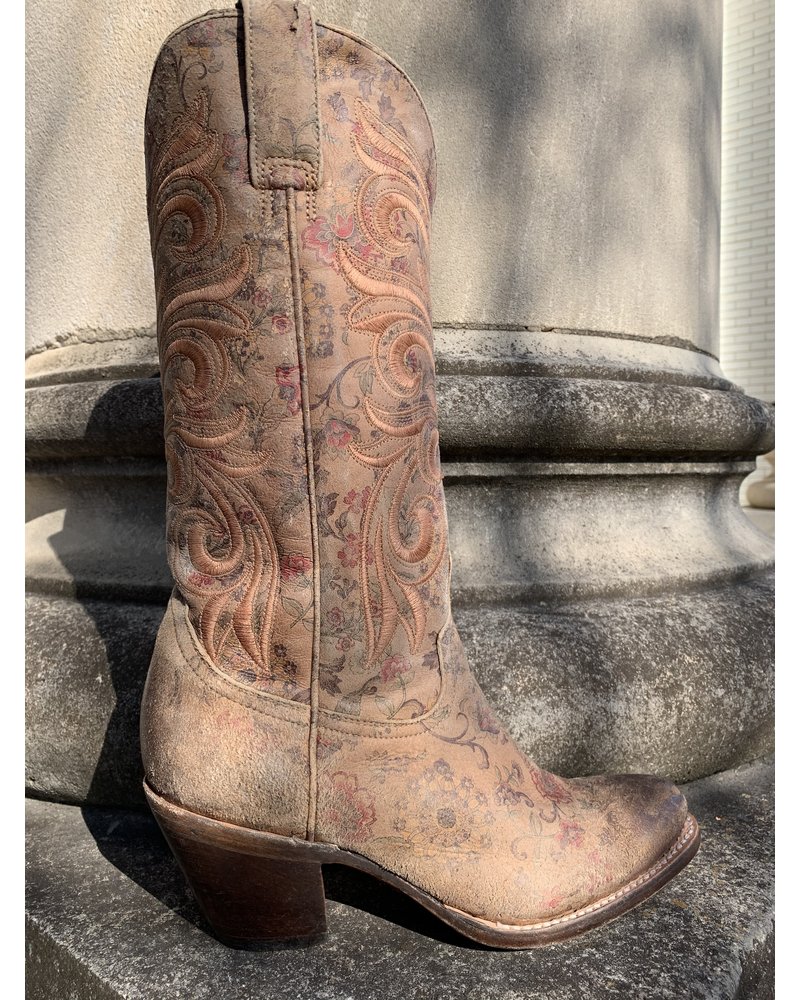 LUCCHESE VINTAGE FLORAL EMBROIDERED