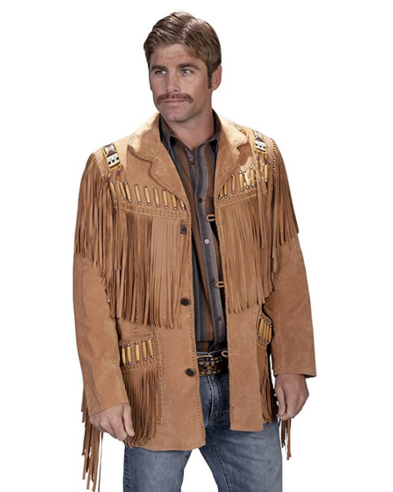 SCULLY MACHO BEADED LEATHER JACKET