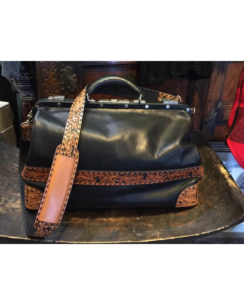 Vintage Doctor S Bag With Hand Tooling Orisons We Dress Texas Vintage Doctor S Bag With Hand Tooling