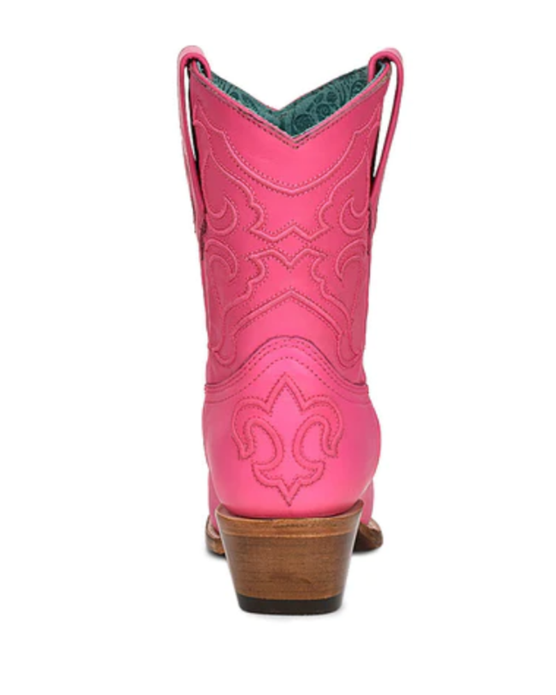 CORRAL PINK CORDED BOOTIE