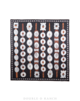 DOUBLE D RANCHWEAR A STAMP IN TIME SILK SCARF