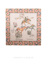 DOUBLE D RANCHWEAR HORSES OF WIND SILK SCARF