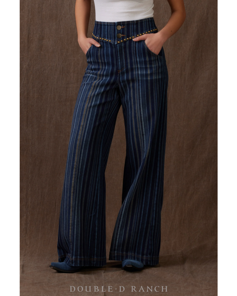 DOUBLE D RANCHWEAR DOUBLE D RANCHWEAR PITCHWAGON TICKING PANT