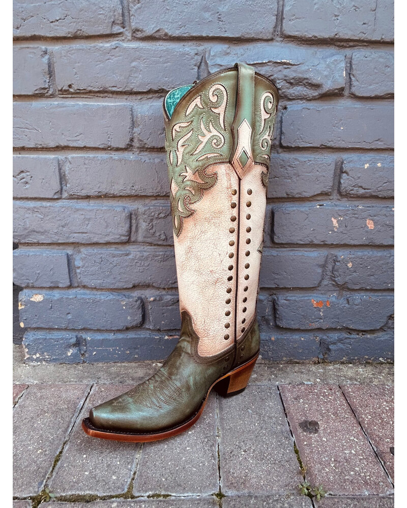 CORRAL EMERALD STUDDED OVERLAY BOOT