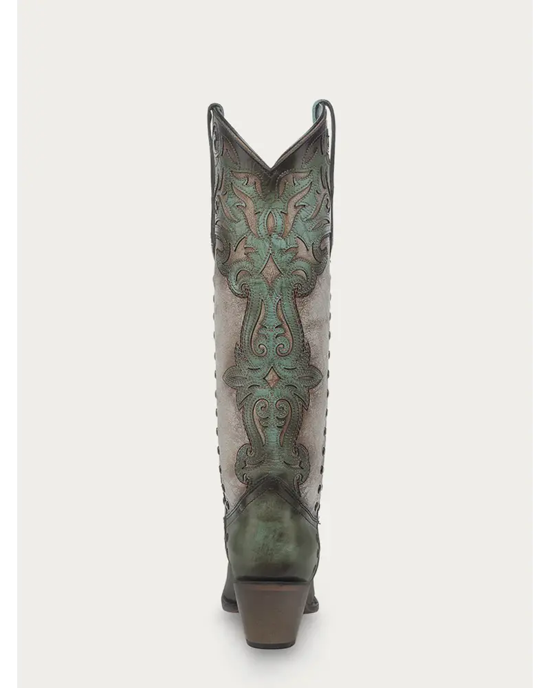 CORRAL EMERALD STUDDED OVERLAY BOOT