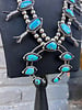 ANTIQUE BISBEE TURQUOISE SQUASH BLSSOM