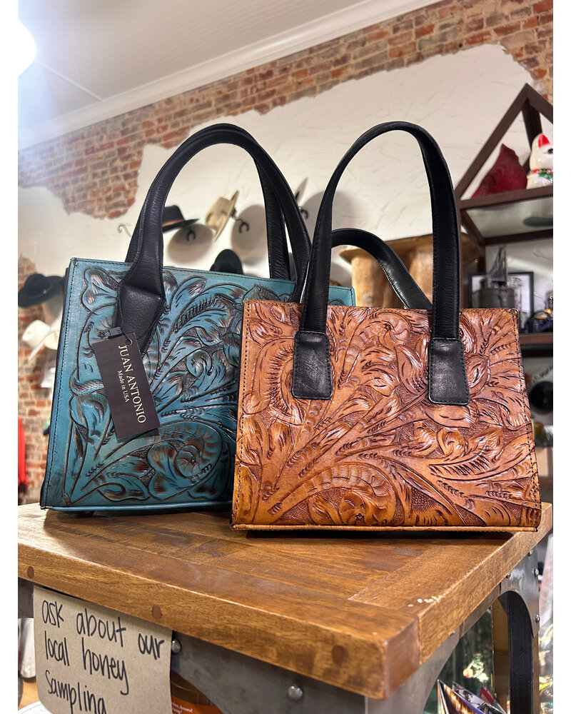 JUAN ANTONIO JUAN ANTONIO TOOLED MINI-PURSE