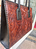 JUAN ANTONIO LARGE TOOLED TOTE BAG