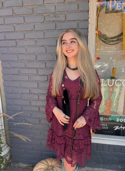 SCULLY LONG SLEEVE LACE DRESS