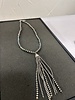 NATIVE AMERICAN JEWELRY NAVAJO PEARL MULTISTRAND LARIAT W/ TURQUOISE