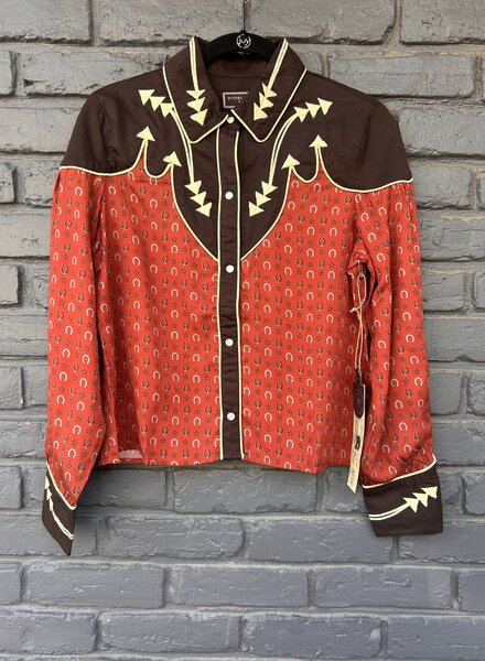 DOUBLE D RANCHWEAR HARD LUCK TOP RED