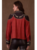 DOUBLE D RANCHWEAR HARD LUCK TOP RED