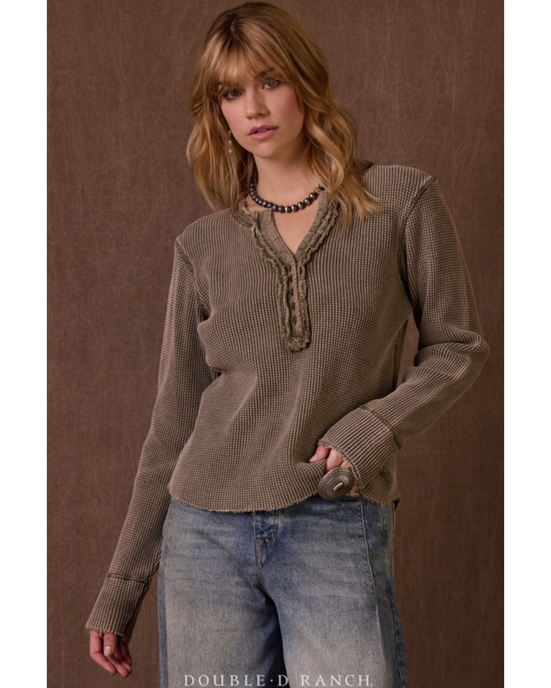 DOUBLE D RANCHWEAR BRYCE HENLEY TOP