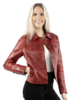 SCULLY RED LAMB LEATHER JACKET