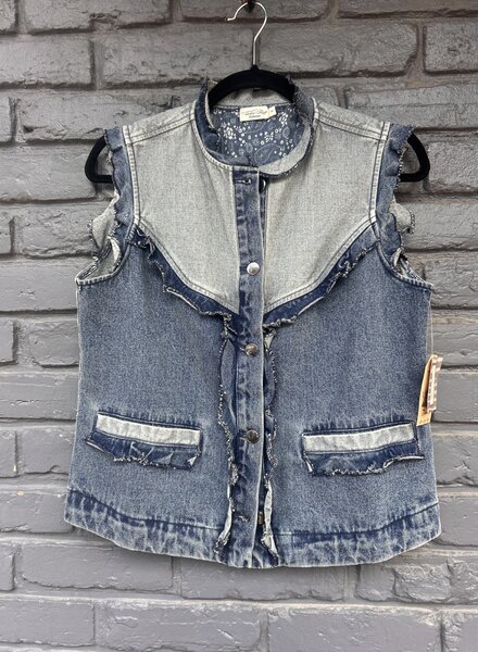 TASHA POLIZZI JENI VEST DENIM