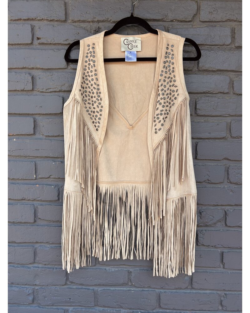 CRIPPLE CREEK FRINGE STUD VEST