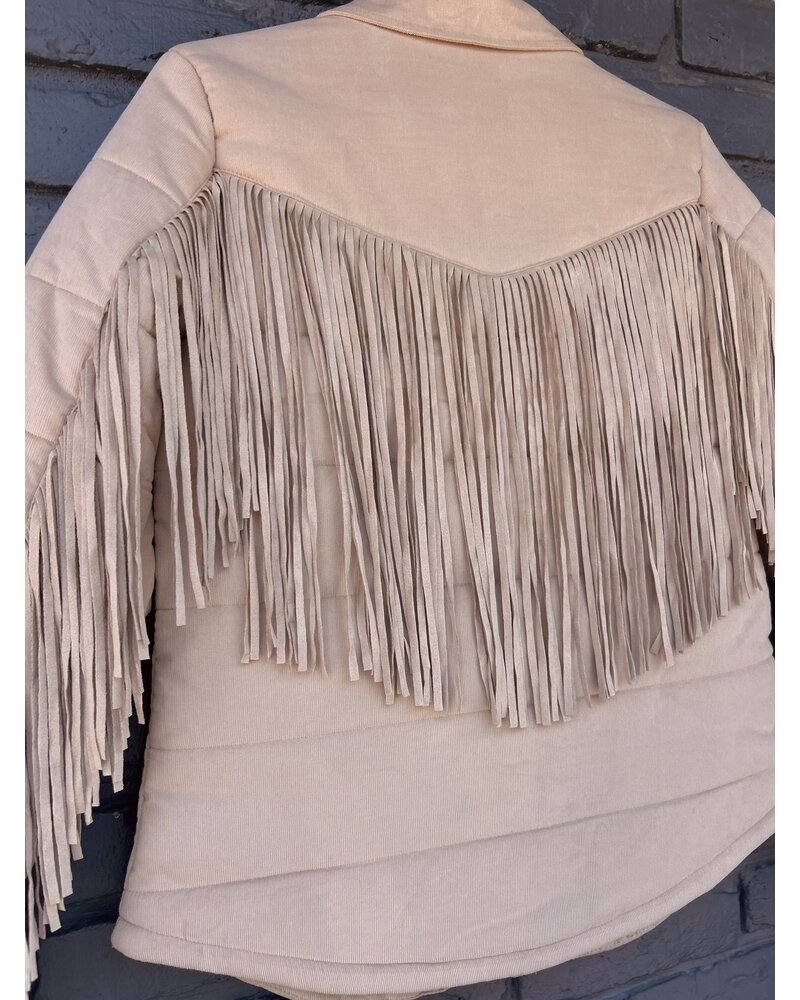 CRIPPLE CREEK FRINGE PUFFER JACKET