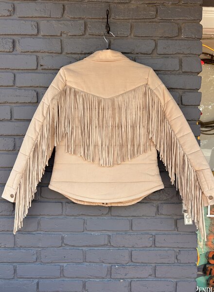 CRIPPLE CREEK FRINGE PUFFER JACKET