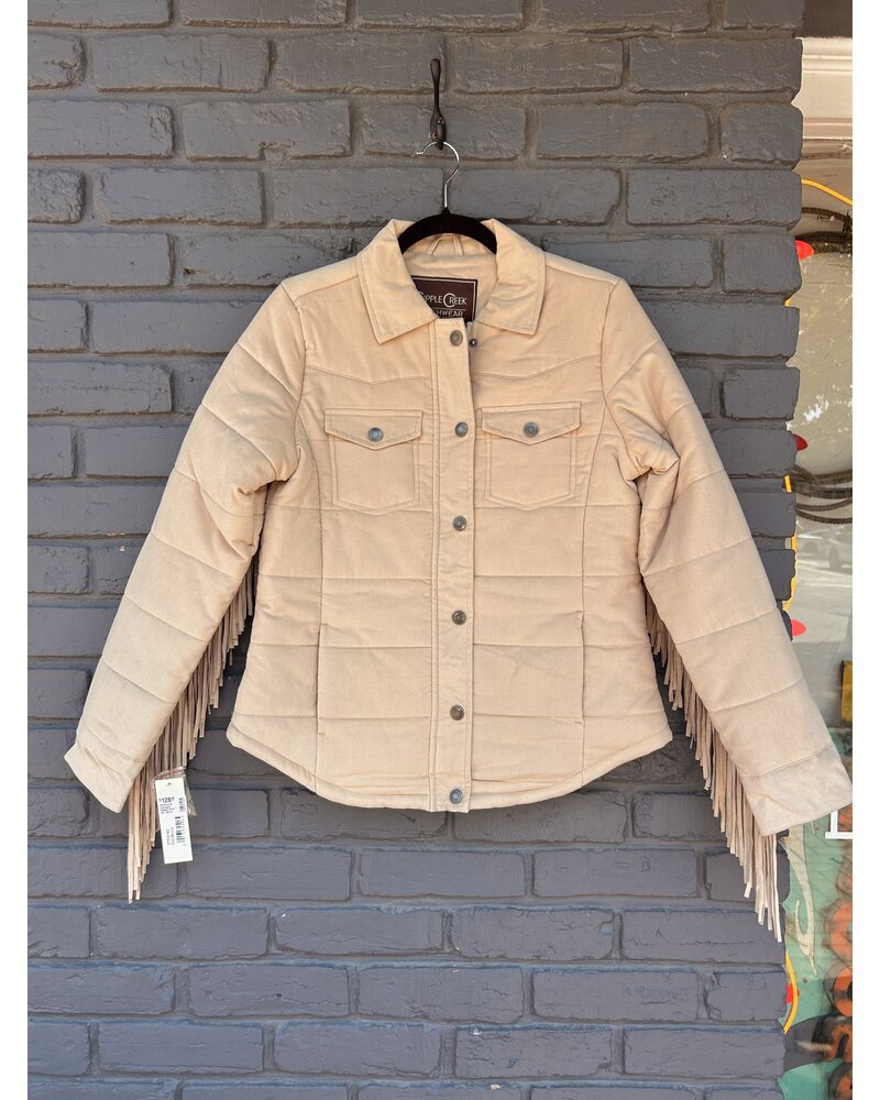 CRIPPLE CREEK FRINGE PUFFER JACKET