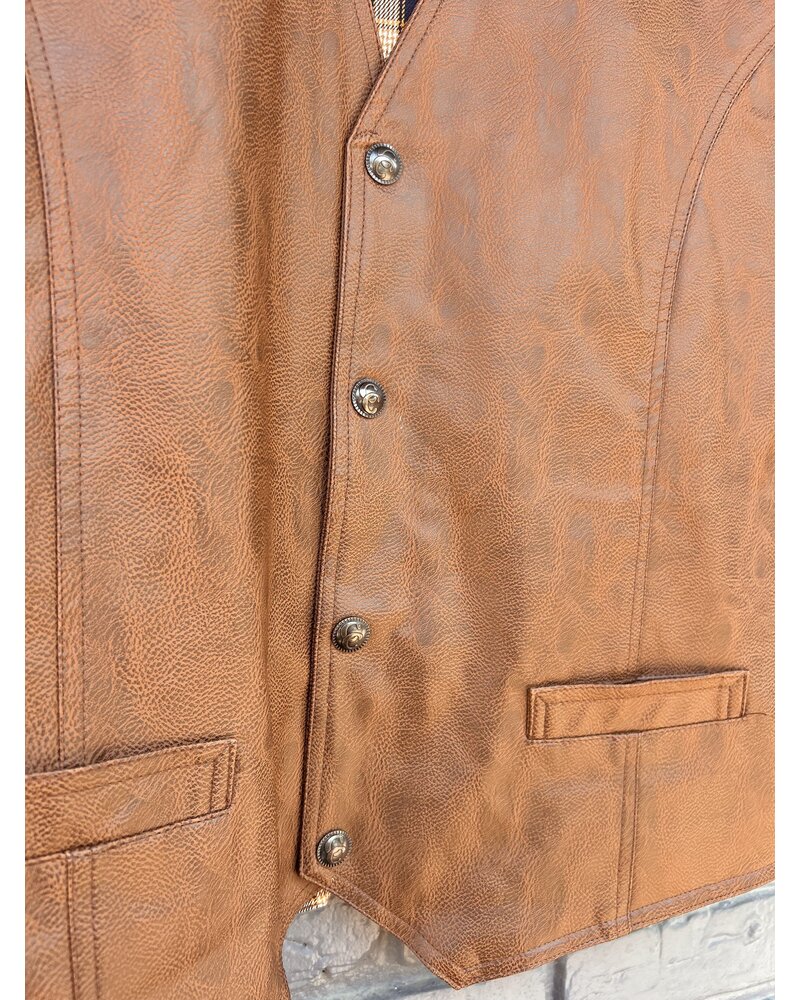 CRIPPLE CREEK FAUX LEATHER VEST