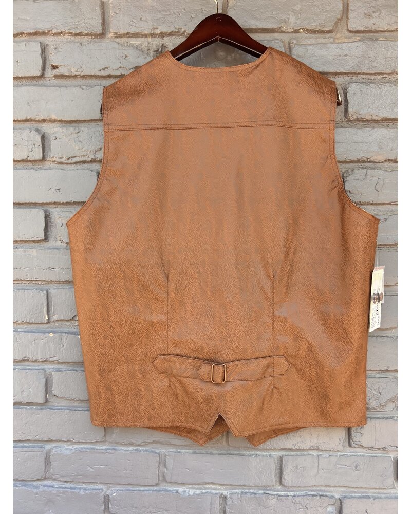 CRIPPLE CREEK FAUX LEATHER VEST