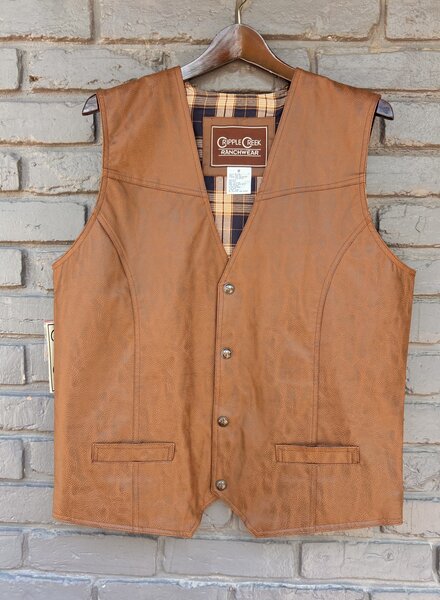CRIPPLE CREEK FAUX LEATHER VEST