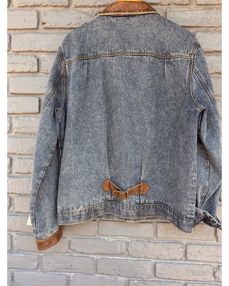 SCULLY DENIM JACKET W LEATHER