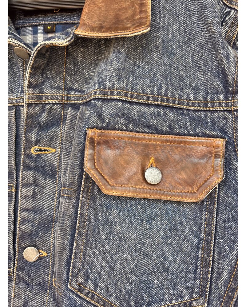 SCULLY DENIM JACKET W LEATHER