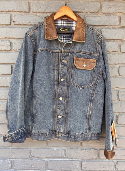SCULLY DENIM JACKET W LEATHER