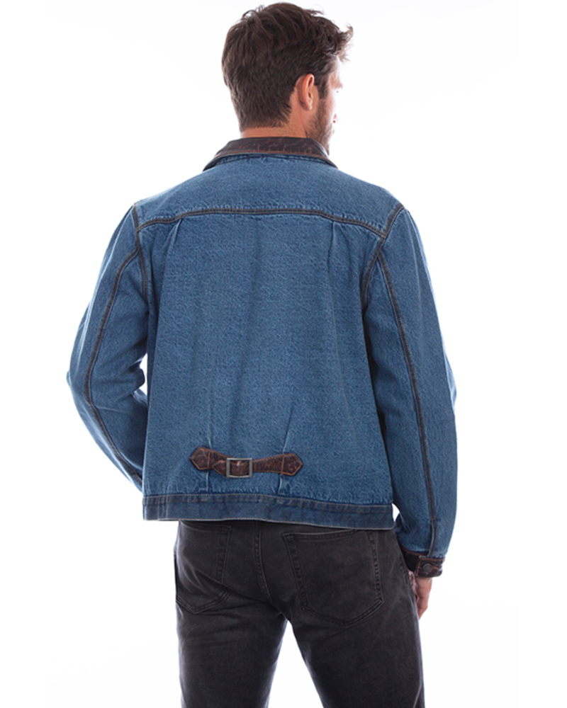 SCULLY DENIM JACKET W LEATHER