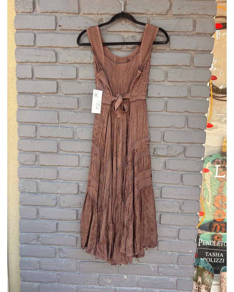 SCULLY SLEEVELESS PEASANT DRESS