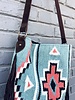 SCULLY TURQUOISE FRINGE TOTE
