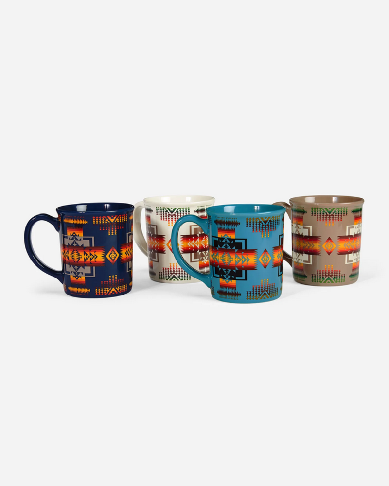PENDLETON CHEIF JOSEPH MUGS, SET OF 4