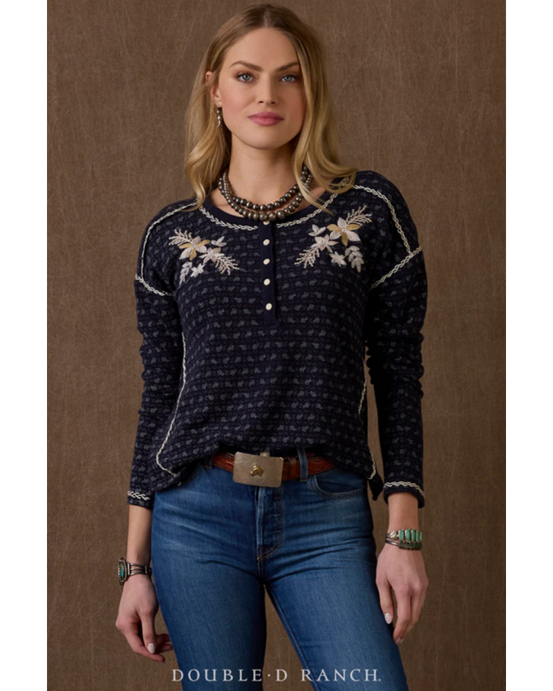 DOUBLE D RANCHWEAR SACKING CLOTH TOP