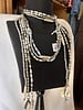 AMY KAPLAN WHITE/ SILVER BEADED LARIAT