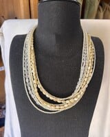 AMY KAPLAN NATURAL SHORT BEADED NECKLACE